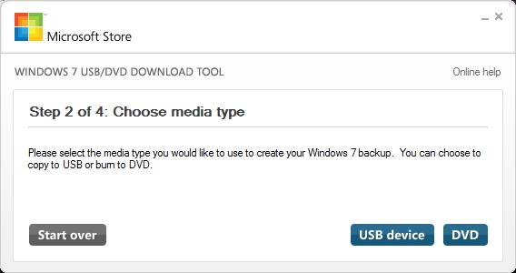 Windows 7 USB DVD Tool шаг2